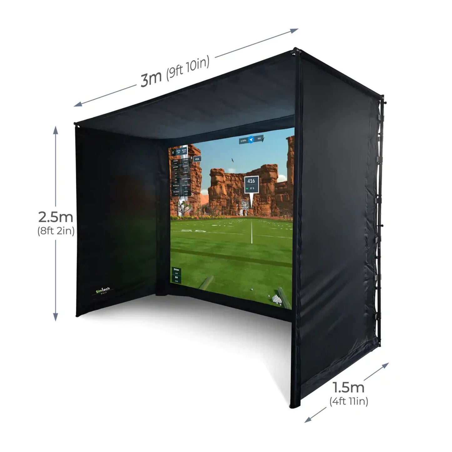 HoleOne by SimTech – DIY Golf Simulator Enclosure with Premium 4k Impact Screen