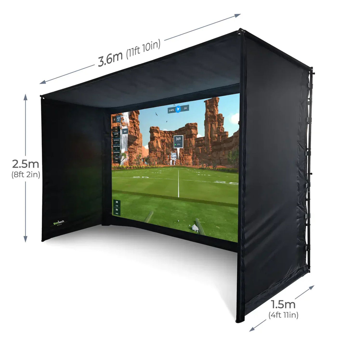 HoleOne by SimTech – DIY Golf Simulator Enclosure with Premium 4k Impact Screen