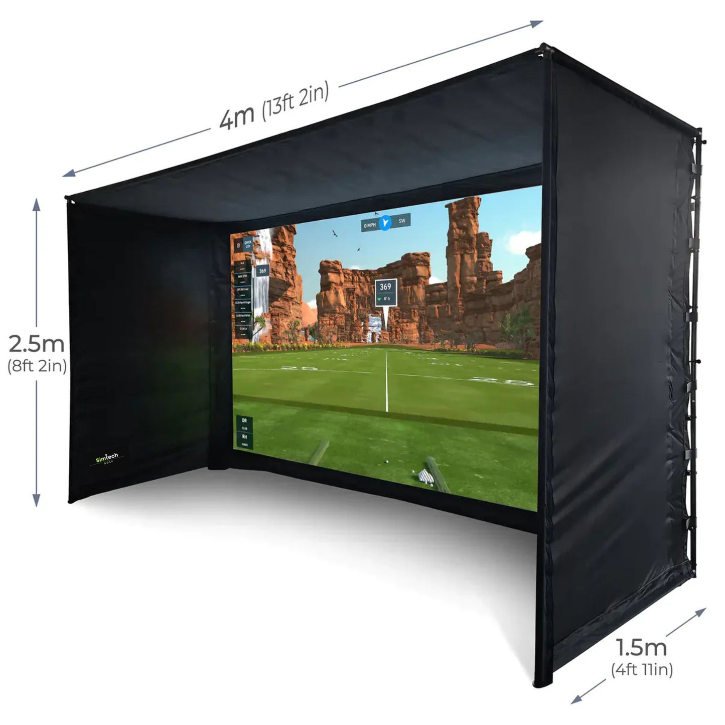 HoleOne by SimTech – DIY Golf Simulator Enclosure with Premium 4k Impact Screen