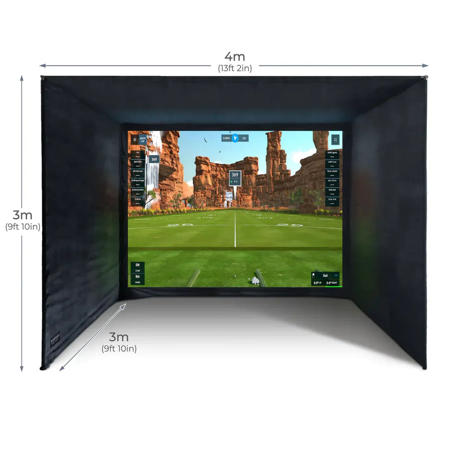 HoleOne by SimTech – DIY Golf Simulator Enclosure with Premium 4k Impact Screen