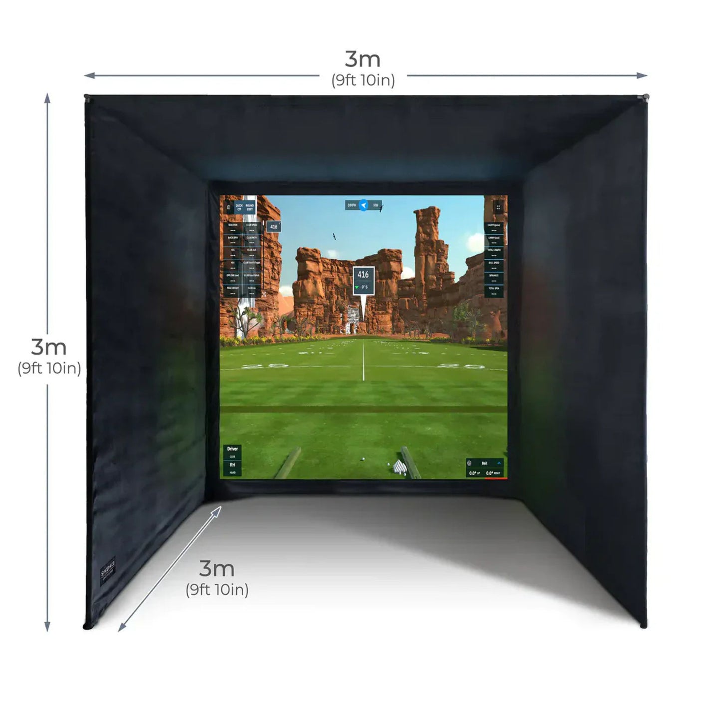 HoleOne by SimTech – DIY Golf Simulator Enclosure with Premium 4k Impact Screen