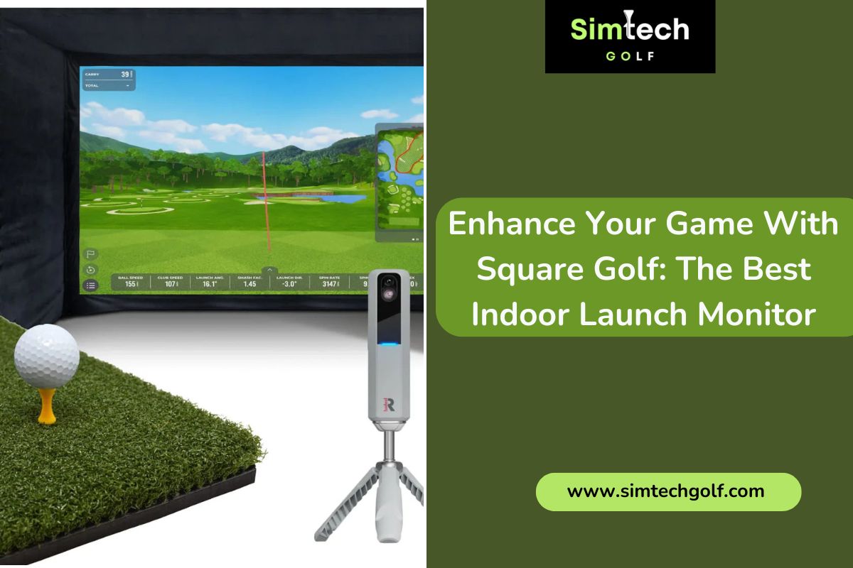 Launch Displayer Square Golf: The Ultimate Indoor Launch Monitor for Pros – SimTech Golf