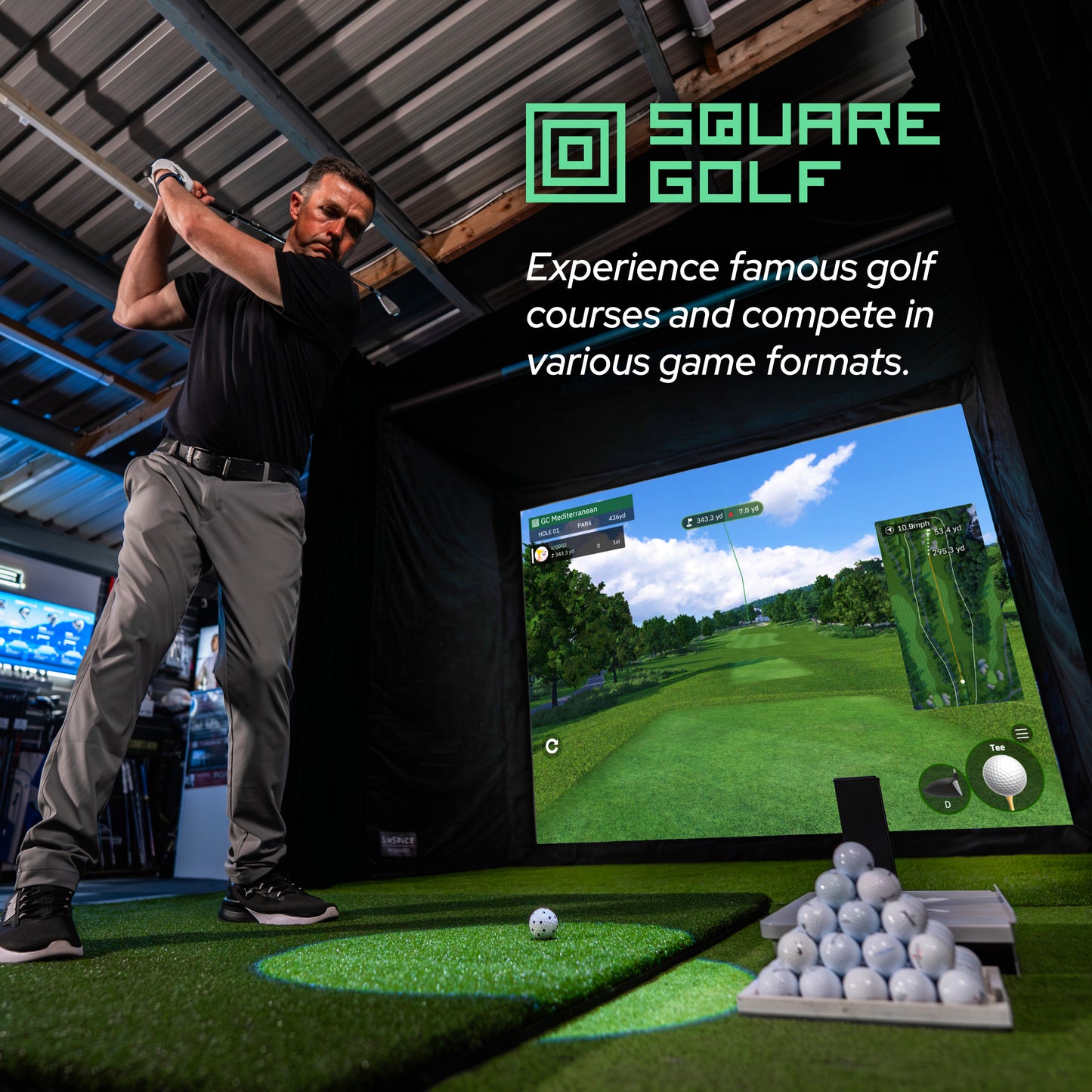 SQUARE GOLF HOME SIMULATOR BUNDLE - PREORDER