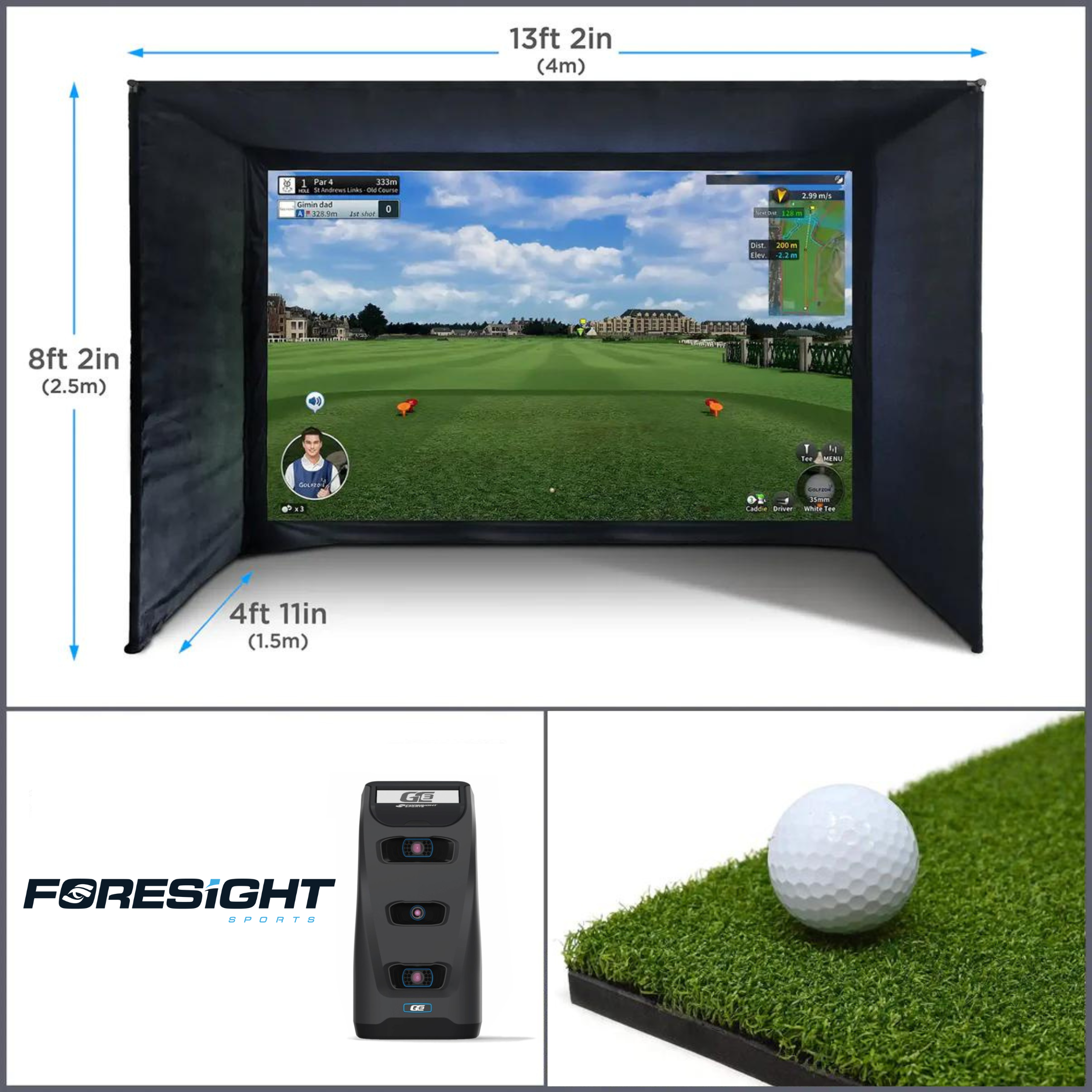 FORESIGHT - GC3 HOME GOLF SIMULATOR BUNDLE