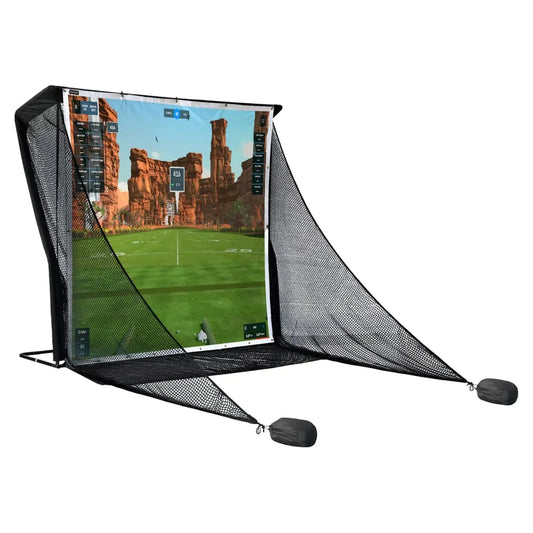 DELUXE PRACTICE NET WITH IMPACT SCREEN