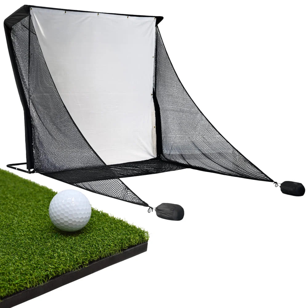 DELUXE PRACTICE NET WITH IMPACT SCREEN