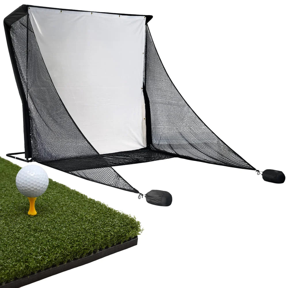 DELUXE PRACTICE NET WITH IMPACT SCREEN