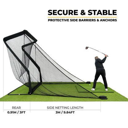 DELUXE PRACTICE NET WITH IMPACT SCREEN