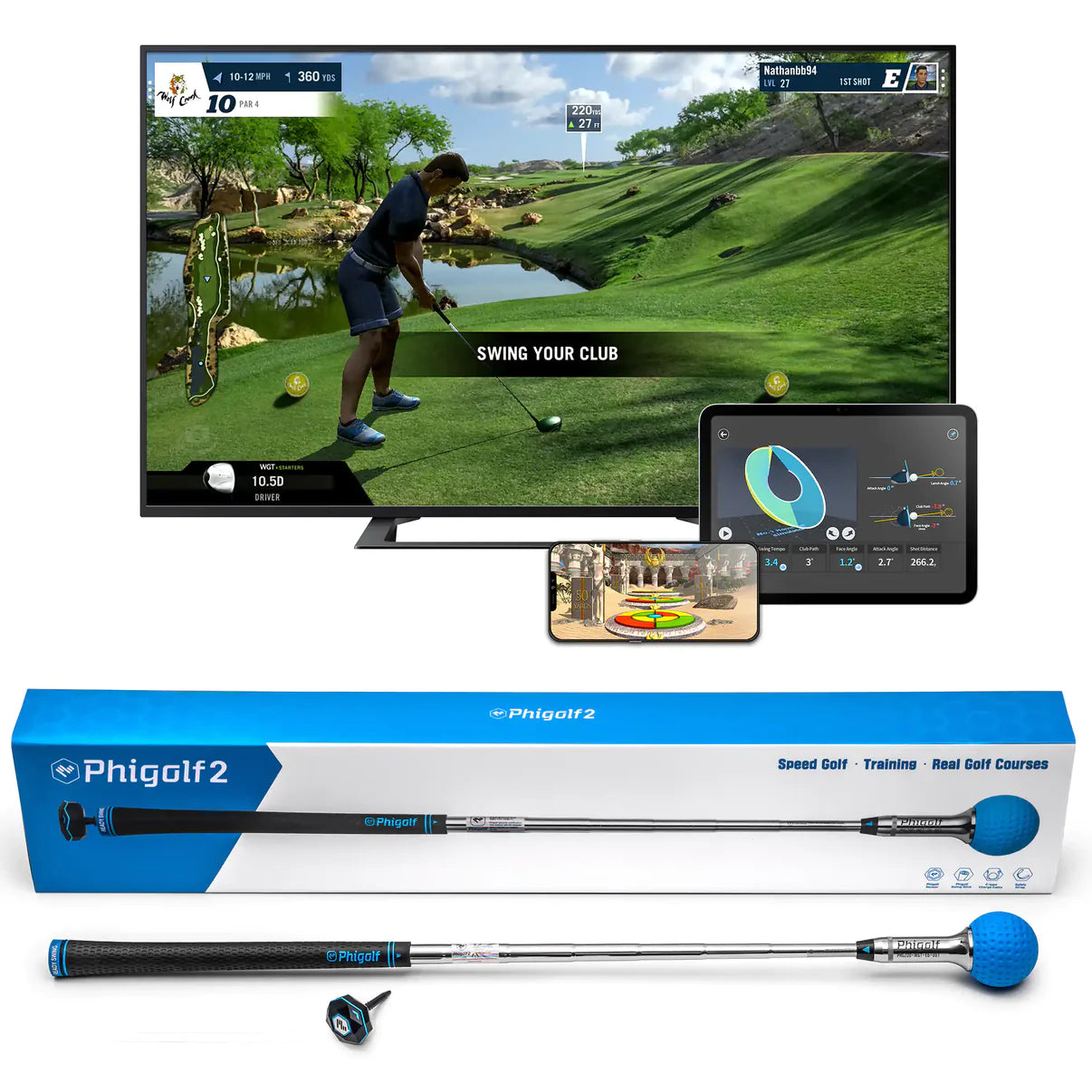 PHIGOLF 2 WGT HOME SIMULATOR NET BUNDLE