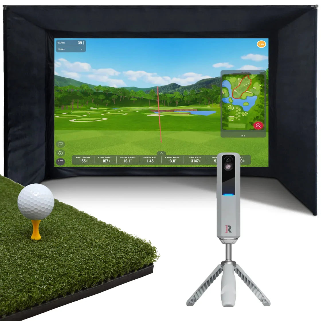 RAPSODO MLM2PRO HOME GOLF SIMULATOR BUNDLE