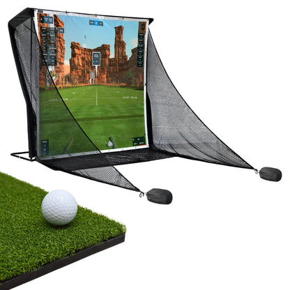 DELUXE PRACTICE NET WITH IMPACT SCREEN